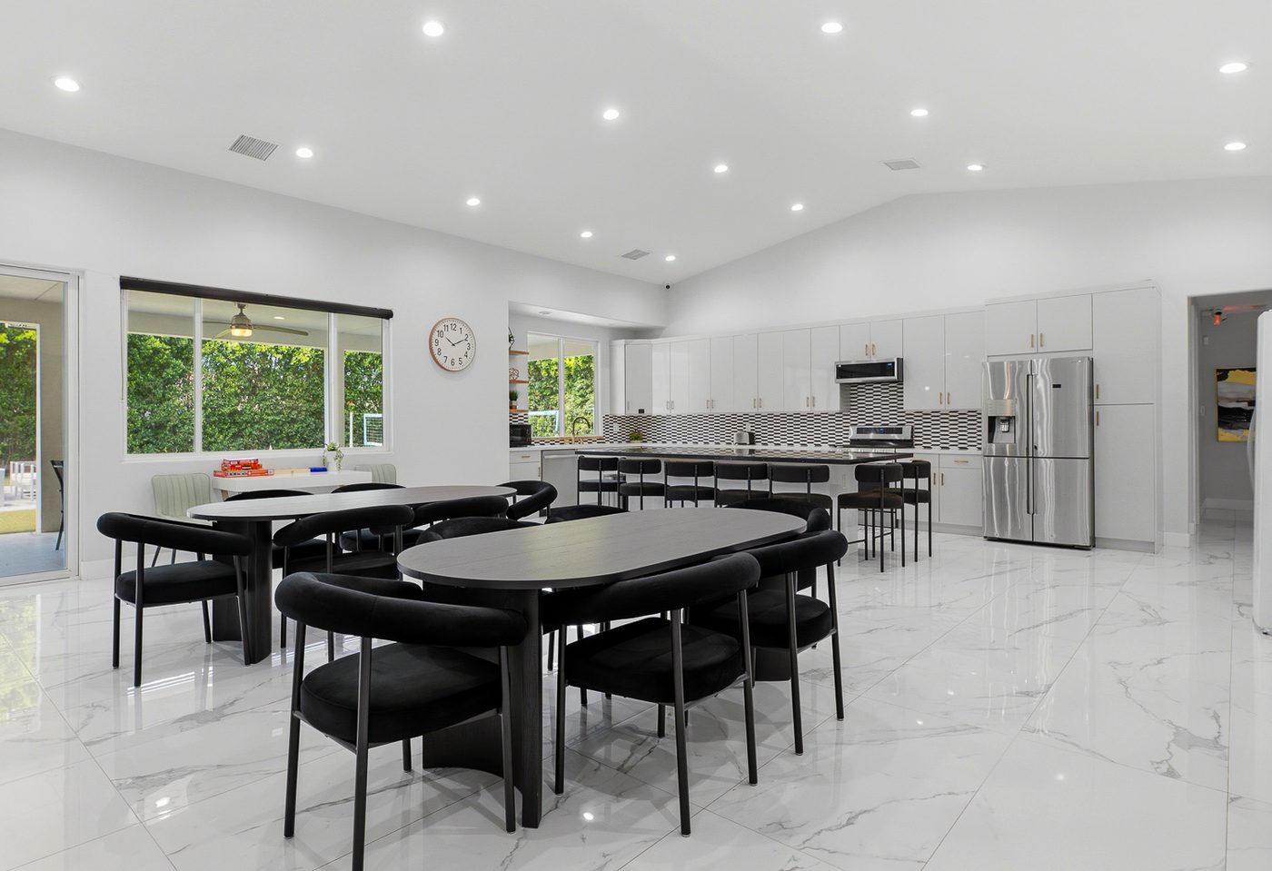 Shared dining area at Palm Valley